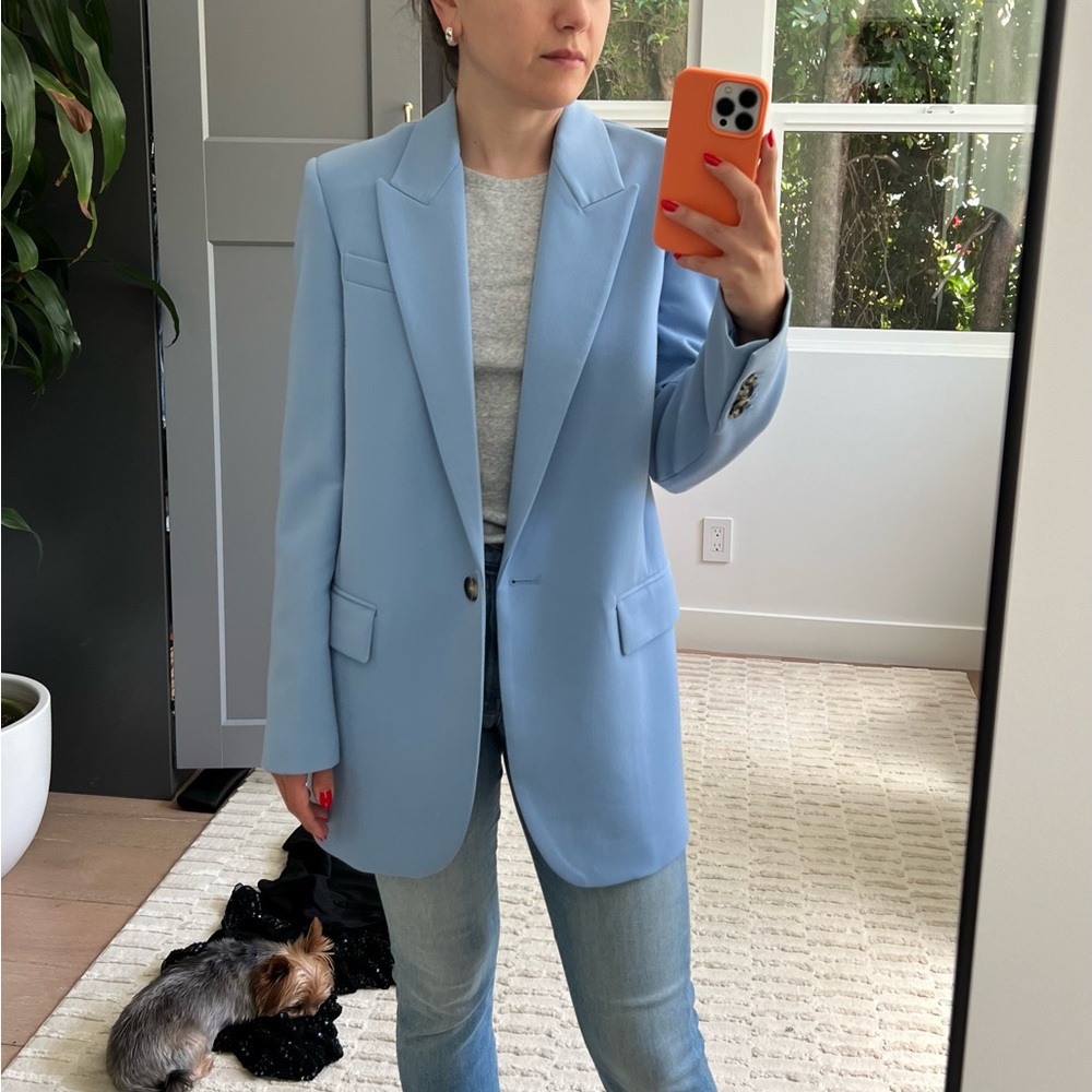 Zara Pastel Blue Blazer